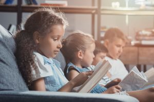 Structured literacy, children reading together