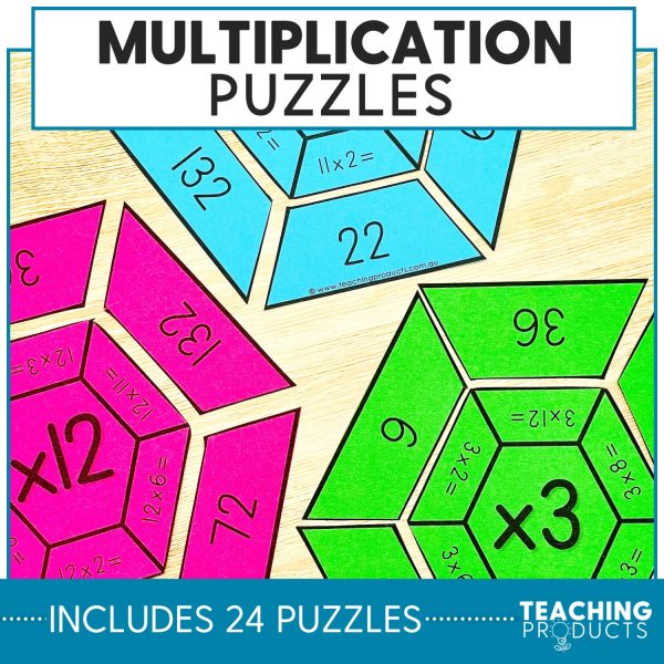 Multiplication puzzles for grades 2-4