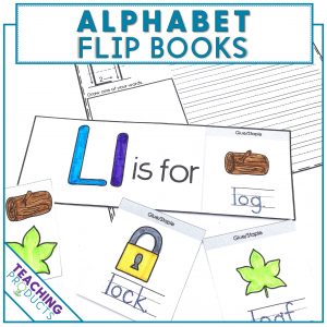 Alphabet flip books for letter recognition