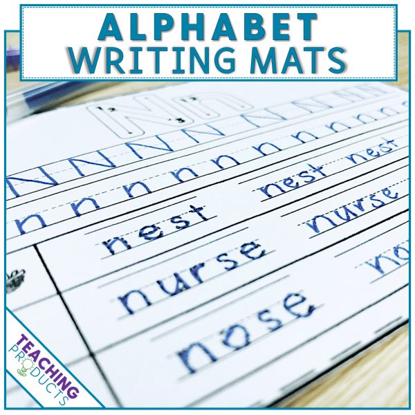 Alphabet writing mats for RTI support