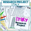 Social studies country research project Italy
