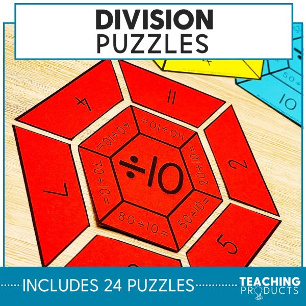Division facts puzzles