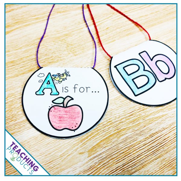 Alphabet medals to celebrate learning success. Give these to your students as they learn each letter of the alphabet.