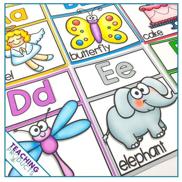 Classroom alphabet posters display for bulleting board